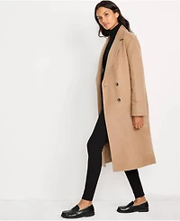 Lands' End Women's Insulated Double Breasted Wool Coat