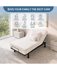 homfan Foldable Metal Platform Bed Frame