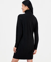 Style & Co Petite Luxsoft Turtleneck Long-Sleeve Sweater Dress, Macy's Exclusive