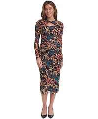 Vince Camuto Women's Scoop-Neck Mesh Dress