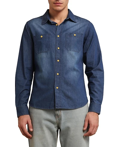 Members Only Men's Denim Shirt