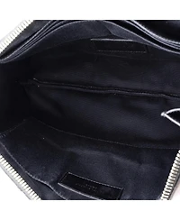 Pre-Owned Saint Laurent Medium Classic Monogram Wristlet Pouch Leather