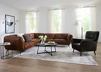 Avori Leather Sofa Collection Macys Exclusive