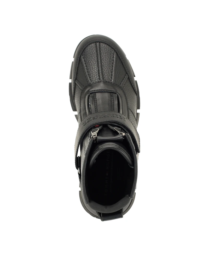 Tommy Hilfiger Men's Wivito Chunky Lug Double-Zip Boots