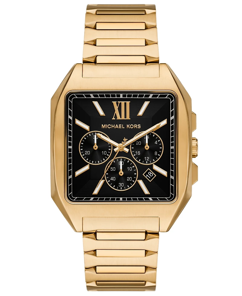 Michael Michael Kors Men's Hayes Chronograph Gold-Tone Stainless Steel Watch 40mm