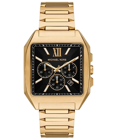 Michael Michael Kors Men's Hayes Chronograph Gold-Tone Stainless Steel Watch 40mm