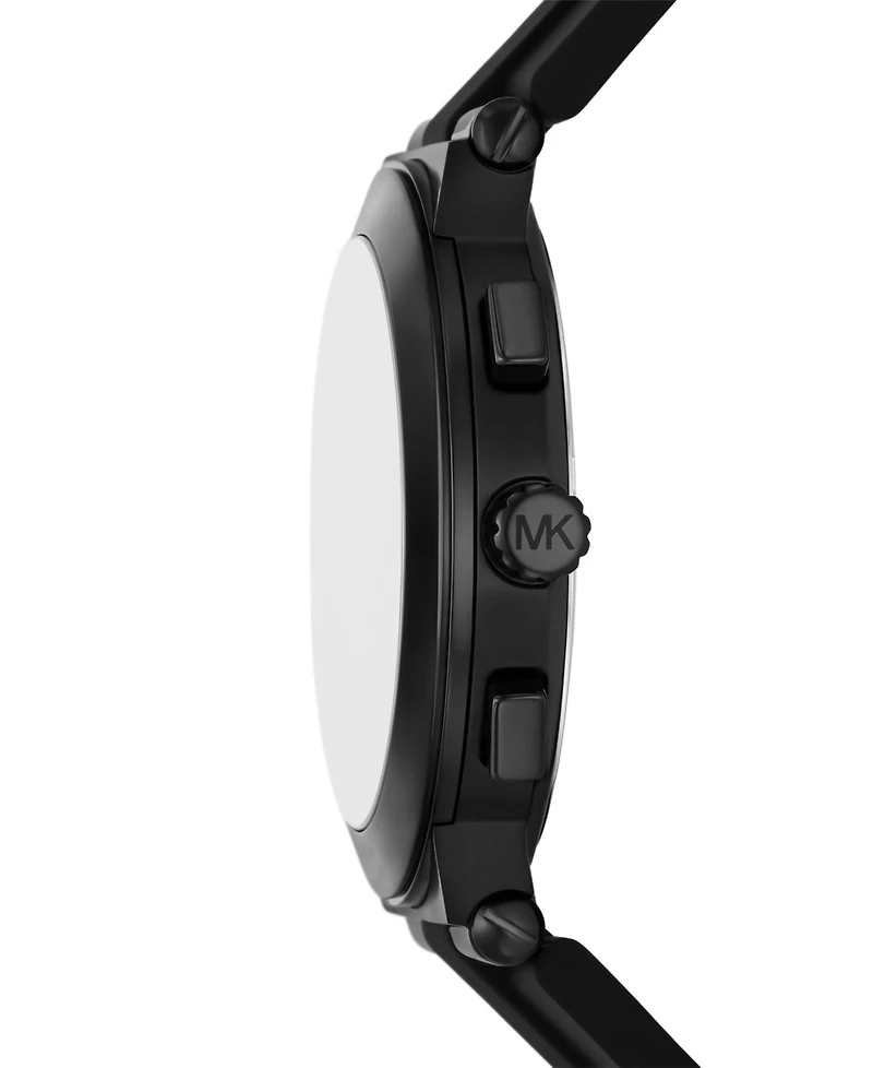 Michael Michael Kors Men's Billie Chronograph Black Silicone Watch 46mm