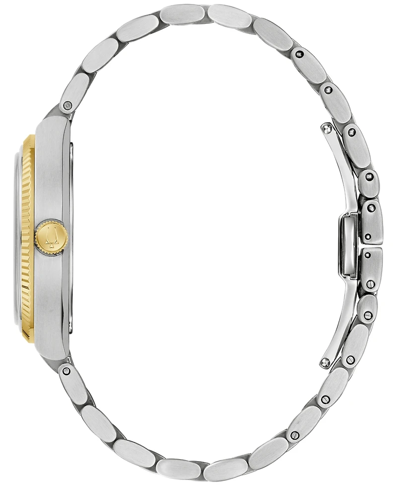 Bulova Men's Super Seville Jade Two-Tone Stainless Steel Bracelet Watch 35mm