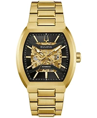 Bulova Men's Automatic Maquina Gold-Tone Stainless Steel Bracelet Watch 40mm