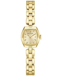 Bulova Women's Goddess of Time Jackie Gold-Tone Stainless Steel Bracelet Watch 18mm