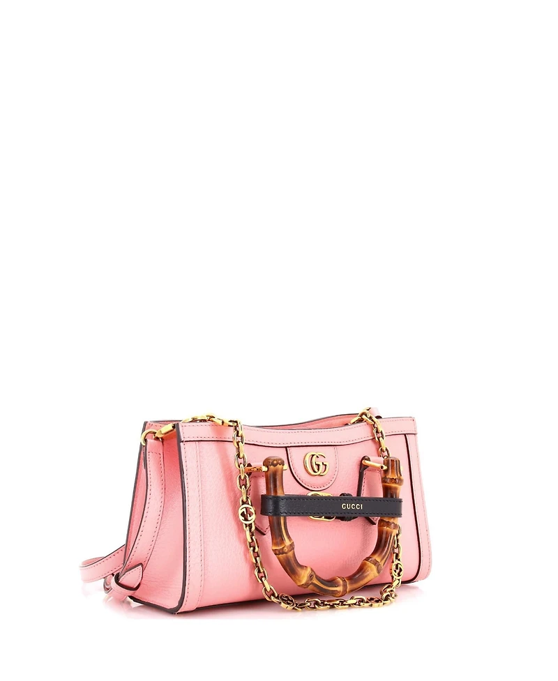Pre-Owned Gucci Small Diana Nm Convertible Shoulder Bag Leather