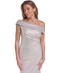 Eliza J Women's Asymmetrical One-Shoulder Gown Dress