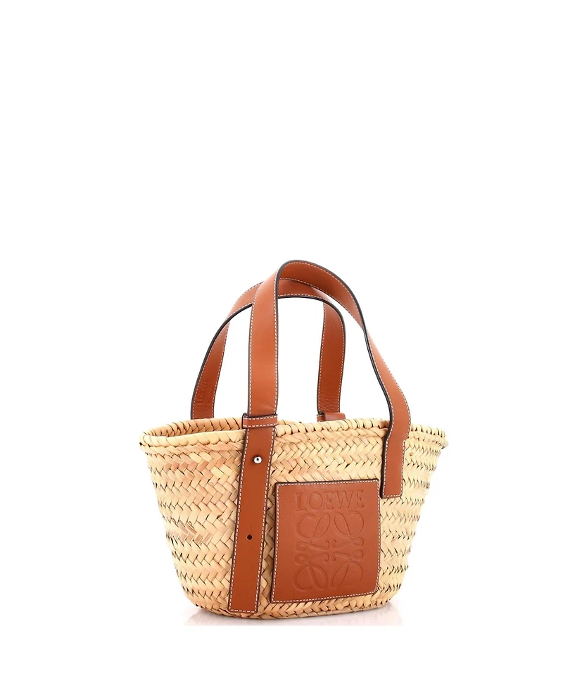 Pre-Owned Loewe Small Basket Tote Raffia