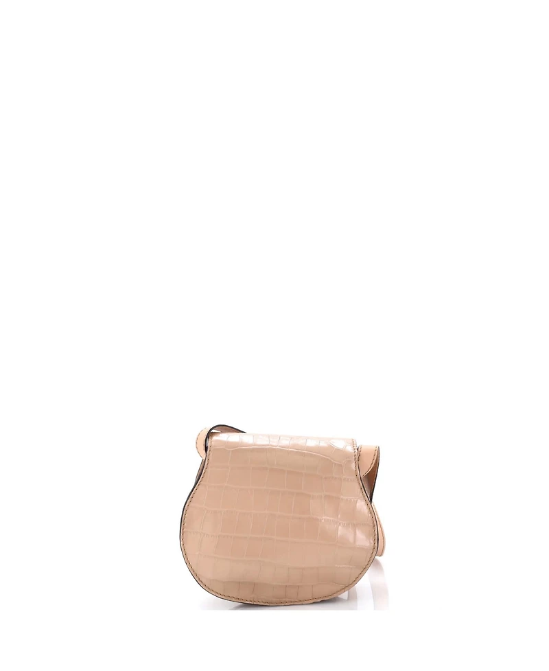 Pre-Owned Chloe Mini Marcie Crossbody Bag Embossed Leather
