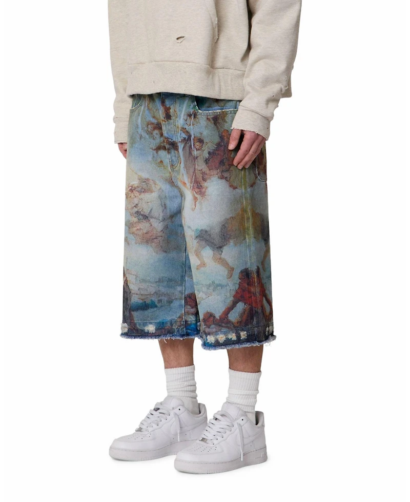 mnml Men's Ultra Baggy Angel Denim Shorts