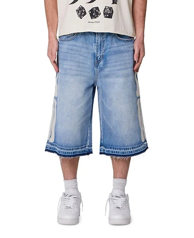 mnml Men's Ultra Baggy Bone Denim Shorts