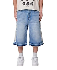 mnml Men's Ultra Baggy Bone Denim Shorts