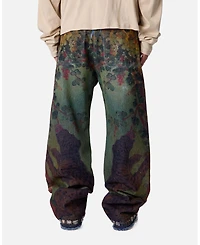 mnml Men's Ultra Baggy Leopard Denim Jeans