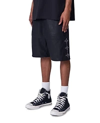 mnml Men's Ultra Baggy Stud Leather Shorts