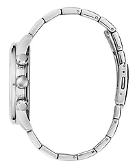 Guess Men's Quartz Silver-Tone Stainless Steel Watch 44mm