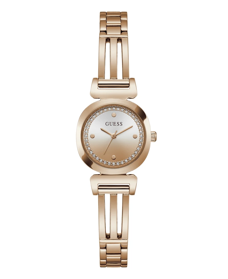 Guess Women's Quartz Rose Gold-Tone Stainless Steel Watch 24mm
