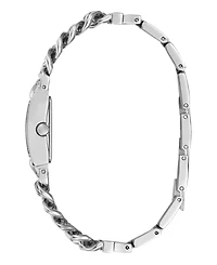 Guess Women's Quartz Silver-Tone Stainless Steel Watch 20mm