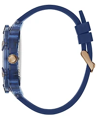 Guess Men's Quartz Blue Silicone Strap Watch 48mm