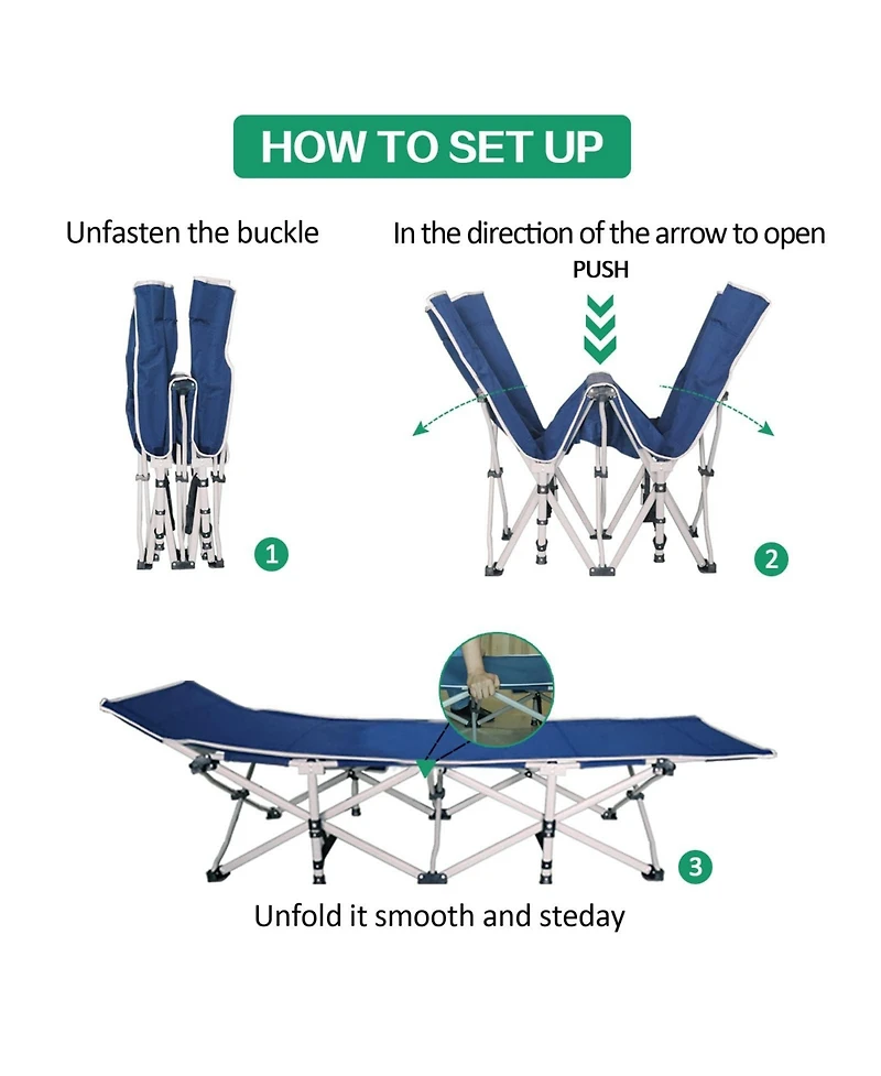 Aofar 2-pack Camping Mattress Sleeping Pad Folding Bed