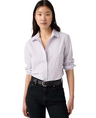 Levi's Women's Carlile Classic Poplin Long-Sleeve Shirt