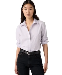 Levi's Women's Carlile Classic Poplin Long-Sleeve Shirt