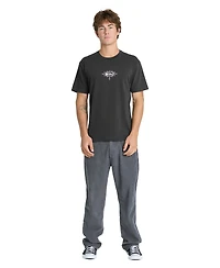 Quiksilver Men's Metal Vision Pigment Dye Crewneck T-Shirt