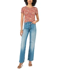 Vince Camuto Women's Crewneck Keyhole Back T-Shirt
