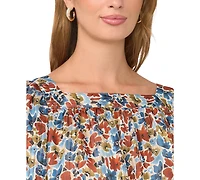 Vince Camuto Women's Square Neck Bubble Blouse