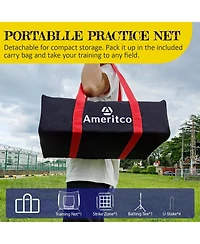 Aoligeijs 7x7ft Baseball Field Training Equipment