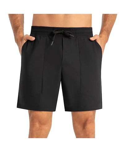 Alpine Swiss Men's Athletic Shorts 7" Inseam Quick Dry Gym Workout Zipper Pockets