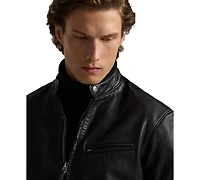 Polo Ralph Lauren Men's Cafe Racer Leather Jacket