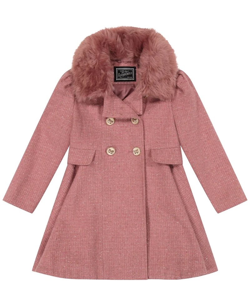 S Rothschild & Co Girls' 6-20 Long-Sleeve Princes Coat