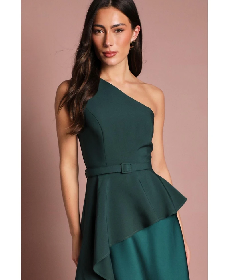 Coast Women's One-Shoulder Satin Maxi Dress