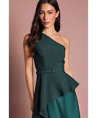 Coast Women's One-Shoulder Satin Maxi Dress