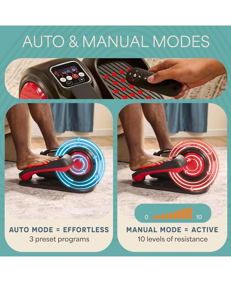 LifePro Under Desk Elliptical with Red Light
