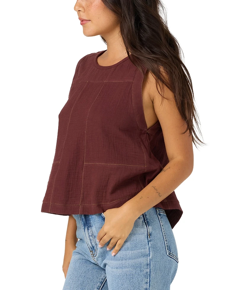 O'Neill Women's Tasia Double Gauze Cotton Tank Top