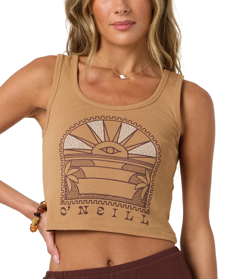 O'Neill Women's Sun Eye Graphic Scoop Neck Tank Top