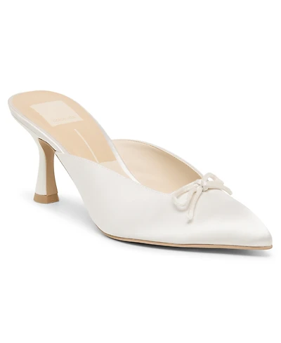 Dolce Vita Women's Cleo Bow Slip-On Kitten-Heel Mules