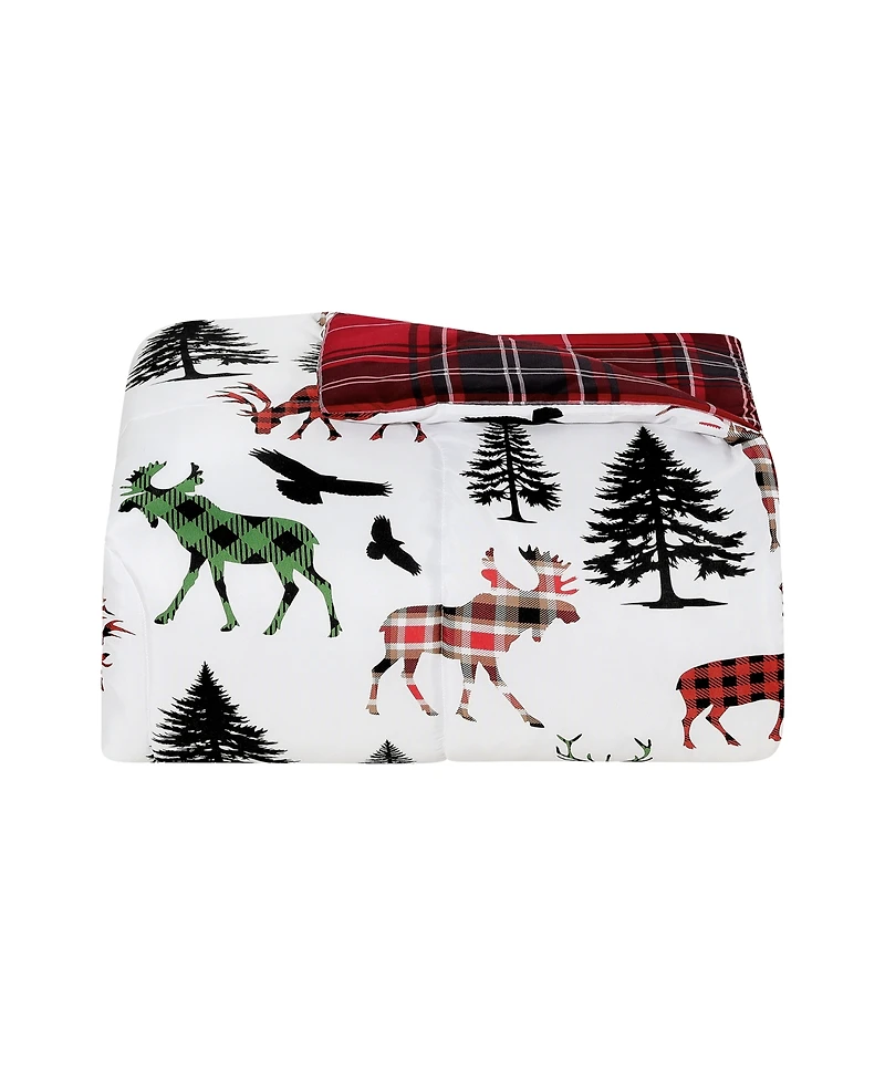 Macy's Winter Scene Deer Soft Hand Feel 3-Piece Comforter Set