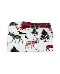 Macy's Winter Scene Deer Soft Hand Feel 3-Piece Comforter Set