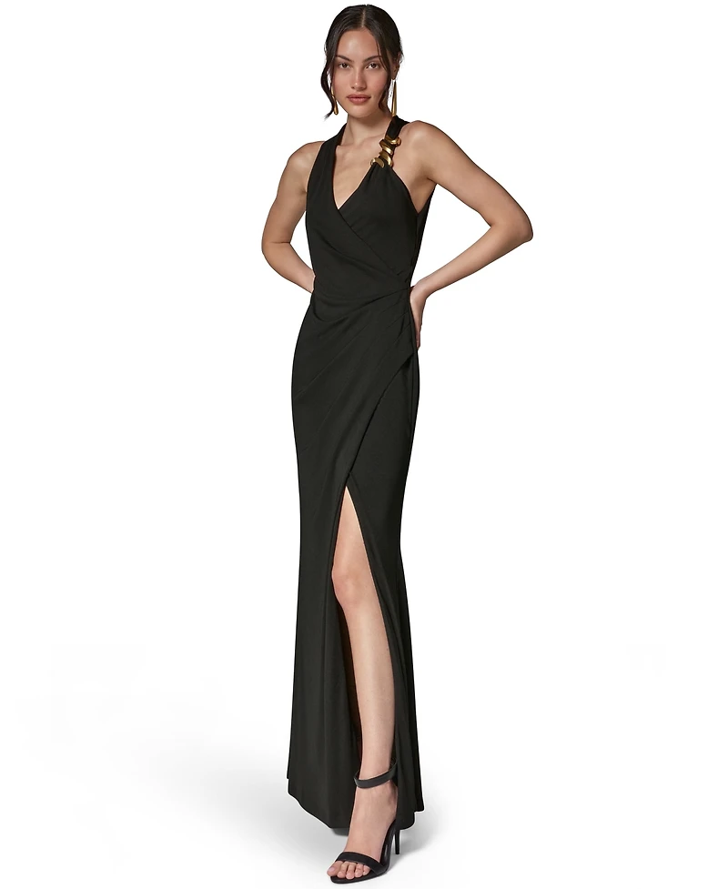 Donna Karan New York Women's Halter Neck Maxi Dress
