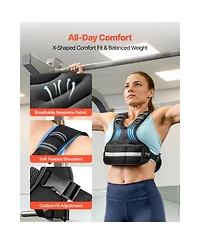 Vevor 11-20lb Adjustable Weighted Vest for Men Women Strength Training Running