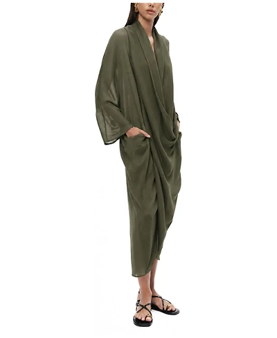 Nocturne Women's Draped Wrap Midi Dress
