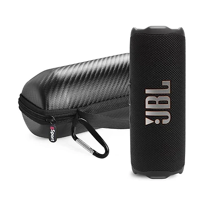 Jbl Flip 7 Waterproof Portable Speaker Bundle with gSport Carbon Fiber Case