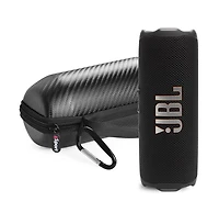 Jbl Flip 7 Waterproof Portable Speaker Bundle with gSport Carbon Fiber Case